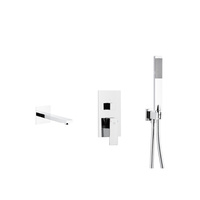 LOGON zestaw wannowy podtynkowy z baterią 3 funkcyjną, chrom