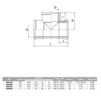 Trójnik VALVEX Twist mosiądz 1/2'' GW