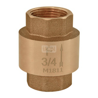 Zawór zwrotny FERRO z elementem zamykającym z tworzywa 1/2'' GW PN 10 max. 100'C