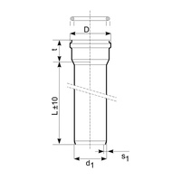 Rura kanalizacyjna zewnętrzna pvc-u MAGNAPLAST KGEL 160 x 6000 x 4.7 z kielichem lita pomarańczowa, klasa C - SN 8
