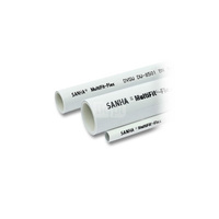 Rura PE-RT I/AL/PEHD-Xc SANHA MultiFit Flex 50 mm x 4 mm kolor biały - sztanga 5 m wielowarstwowa gładka