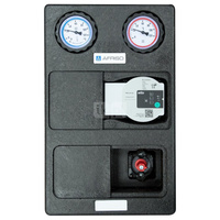 Grupa pompowa AFRISO PrimoTherm K 180-2 DN 25 WP 3-WM GZ x GW 1 1/2'' x 1'', z zaworem mieszającym, z izolacją, z pompą obiegową Wilo Para SC 25/6