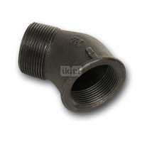 Kolano 45' SANHA 121#, żeliwo (czarny), 1 1/4'' (GW x GZ)