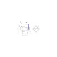 Śrubunek RUMET o-ring mosiądz 1 1/2'' x 1 1/2'' (gw x gz), z uszczelką
