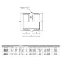 Złączka (nypel) wkrętna śrutowana VALVEX Twist, 1 1/4'' (GW)