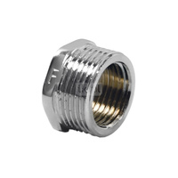 Redukcja FERRO, mosiądz (chrom), 1/2'' x 1/4'' (GZ x GW)