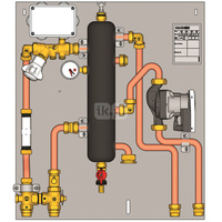 MODUŁ OBSŁUGI SYSTEMÓW C.O. 1 STREFA BEZPOŚREDNIA 1 POMPA 3/4"700x750x 110-141