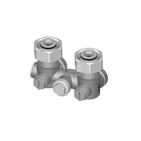 Złączka jednorurowa, narożna, z możliwością odcięcia