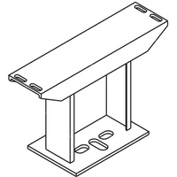 Kermi Fixkonsole f. Bodenmont. Typ13, weiß