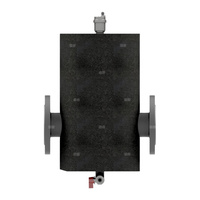 Kołnierzowy separator powietrza SPK+ 300 – DN125 z wyposażeniem dodatkowym, z izolacją, malowany