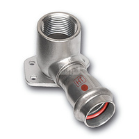 Kolano 90' SANHA NiroTherm Industry ścienne, stal nierdzewna, 15 mm x 1/2'' (zw x GW)