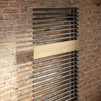 Grzejnik Kermi®Credo®Half®round 1800x450x46, srebro bł./srebro bł.,prawa strona