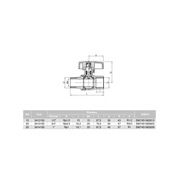 Kurek kulowy do gazu nikl z mot. alum. (MAI) ORION (wersja N-W) 1/2