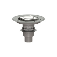 Wpust Classic DN70, odpł. pion., z nasadka Variofix i kratką owal 120x120