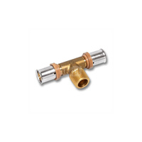 Trójnik SANHA 3fit Press brąz 20 mm x 1/2'' x 20 mm (zz x GZ x zw)