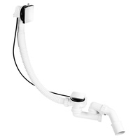 Syfon wannowy automatyczny, pokrętło mosiądz CHROM "McSlim" , przelew L-1000 mm