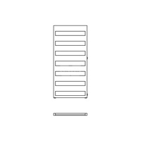 Grzejnik drabinkowy KERMI Casteo-D BH, wym. 1806 x 600 mm, kolor srebrny, moc 878W