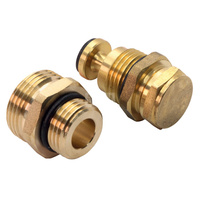 Zestaw do rozdzielacza 39 mm: zawór odcinający, nypel 1/2"x3/4"