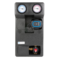 Grupa pompowa AFRISO PrimoTherm 180-2 DN 25 AP 3-WM Vario GZ x GW 1 1/2'' x 1'', z zaworem mieszającym, z izolacją, z pompą obiegową AFRISO APH 361 25-7/180 mm