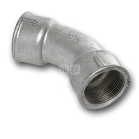 Łuk 45' SANHA 41#, żeliwo (cynk/nikiel) (ocynk), 3/4'' (GW)