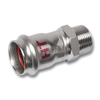 Nypel SANHA NiroSan Press Industry, stal nierdzewna, 35 mm x 1'' (zw x GZ)