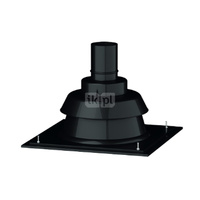 Płyta dachowa przepustowa MK ŻARY AS DH PP fi 60 mm stal nierdzewna, kolor czarny