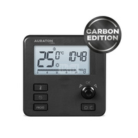 AURATON Libra (wersja czarna) - Tygodniowy, przewodowy regulator temperatury