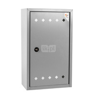 Skrzynka gazowa LPG, 300x500x200, naścienna, metalowa - brązowa