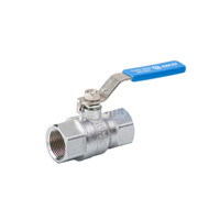 Zawór kulowy ARCO TAJO Salina stal nierdzewna 1/2'' GW, uchwyt: dźwignia chrom