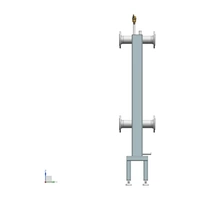 Sprzęgło hydrauliczne dla kaskady dwóch kotłów 200-300 kW, DN80. Zawiera izolację. 