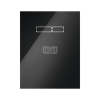 TECElux - górna obudowa szklana z elektronicznym uruchamianiem "sen-Touch", szkło czarne