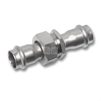 Śrubunek SANHA NiroSan Press trzyczęściowy, stal nierdzewna, 54 mm (zw x zw)