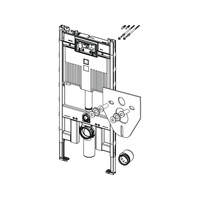 Stelaż podtynkowy do WC TECE profil, 1120 x 500 x 90 mm, regulowana wysokość, ze spłuczką