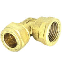 Kolano skręcane QIK Do rur miedzianych, mosiądz, 1/2'' x 18 mm (GW x złącze skręcane)