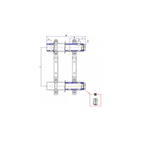 Rozdzielacz ogrzewania RUMET EKO45A 14 obwodowy