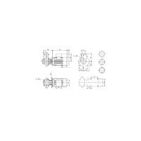 Jednostopniowa pompa monoblokowa z wlotem osiowym NB 80-160-147-127AAF2AESBQQENW1
