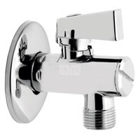 Zawór kulowy FERRO Z filtrem z rozetą 1/2'' x 3/8'' GZ kątowy, uchwyt: motylek