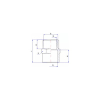 Nypel lut RUMET Mosiądz 3/4'' x 15 mm (GZ)