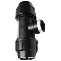 Trójnik skręcany z gwintem wewnętrznym do rur PE PN16 50 mm x 2