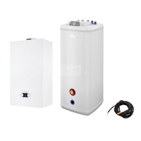 Pakiet - Kocioł gazowy jednofunkcyjny BERETTA QUADRA X 25R kondensacyjny wiszący 3.1 - 25 kW + WymiennikVulcan 100L stojący + Czujnik c.w.u.