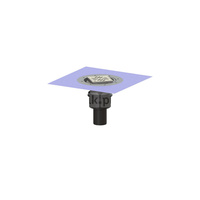 Wpust Ecoguss, DN80, odpł. pionowy, z nasadką Variofix i kratką szczel/ramą nierdz. 120x120