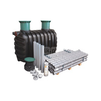 Epurbio7 3400L zestaw drenaż - przydomowa jednozbiornikowa oczyszczalnia drenażowa dla 7 RLM , tworzywowa oczyszczalnia mechaniczna , plastikowa oczyszczalnia ekologiczna , drenażówka , zestaw z drenażem , Nadbudowa teleskopowa , zestaw z drenażem , przep