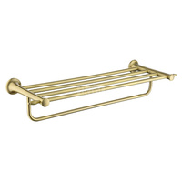 ANTICA wieszak na ręcznik z półką, stary brąz