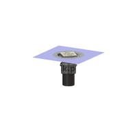 Wpust Ecoguss, DN100, odpł. pionowy, z nasadką Variofix i kratką szczel/ramą nierdz. 120x120