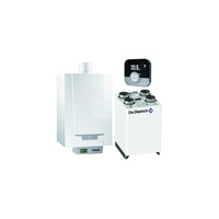 Pakiet - Kocioł gazowy jednofunkcyjny DE DIETRICH MCR3 Evo 24T kondensacyjny wiszący 6.1 - 24.8 kW + RegulatorSMART TC + RekuperatorRecovens V400