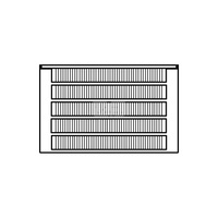 Konwektor Kermi Kon m. Str. Typ55 BH70x316x1500mm QN1646, weiß, 6bar, o. Abd, AB 12