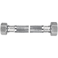 Wąż przyłączeniowy elastyczny FERRO z oplotem (stal), GW x GW, 3/4'' x 3/4'', długość 40 mm