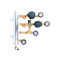 Grupa pompowa AFRISO BPS 901 AP GZ x GW 1'' x 3/4'', z zaworem termostatycznym, z pompą obiegową AFRISO APH 160 15-7/130 mm