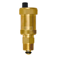 Odpowietrznik automatyczny FERRO z zaworem stopowym GZ mosiądz fi 1/2''