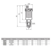 Odpowietrznik automatyczny VALVEX ALFA GZ nikiel fi 3/8''